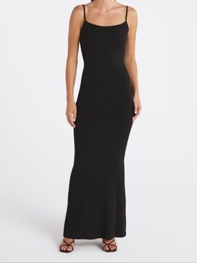 Few Moda Lounge Long Slip Dress - GREEN